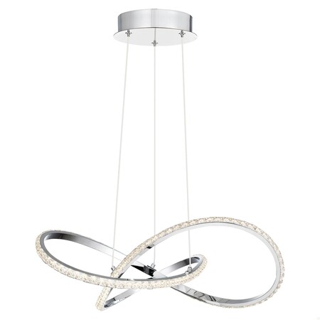 Quoizel Rumi Integrated LED Polished Chrome Pendant PCRUM2818C